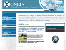 Tablet Screenshot of oneia.ca
